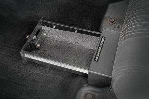 Jeep Wrangler Storage Box - Under Seat - Rough Country - Custom-Fit - Black - '07-'17